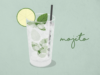 Mojito Friday adobe alcohol cocktail drink friday happy hour illustration mojito recipe vector