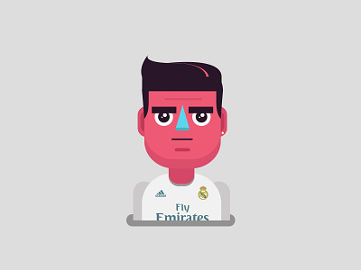 Cristiano champions characterdesign cr7 cristiano flat futbol grumpy realmadrir ronaldo vector