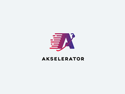 Akselerator design lettering logo logo design logo inspiration logomachine logos sign start up vector