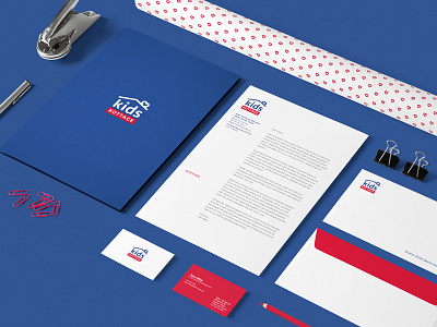 Kids Kottage Identity branding business card identity letterhead