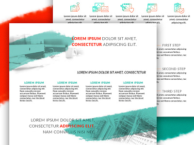 Color idea for landing page blackwhite color color idea color play flat landing site splash web website