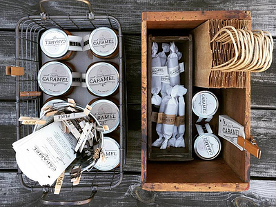 Dear Caramel caramel farmers market logo packaging