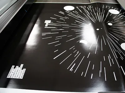 Small Festival Of Big Space poster printing silkscreen space