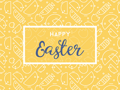 Easter Pattern easter egg fish happy easter shell wielkanoc