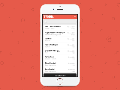 Tvinna Responsive board job jobs mobile tvinna