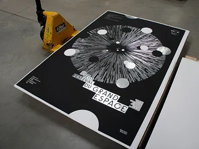Small Festival Of Big Space poster printing silkscreen space