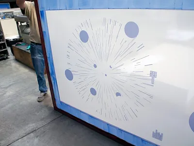 Small Festival Of Big Space poster printing silkscreen space