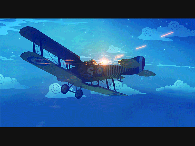 Warplane Legends / bristol gif airplane fighter legends low poly lowpoly night plane sky war warplane world wwii