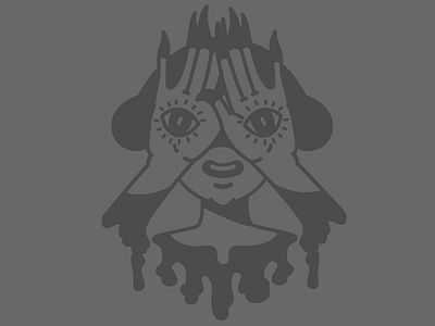 Keep'n Weird anime horror illustrator kaylee davis line monster vector vignette