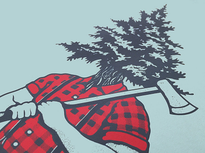 Lumberjack axe hey darlin lumberjack screenprint tree