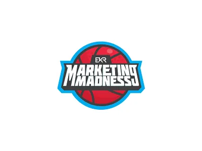 EKR Agency Marketing Madness Logo agency basketball design illustration logo sports vector