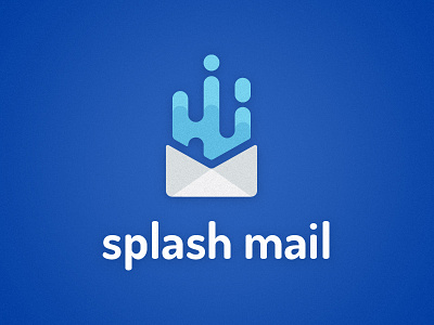 Splash Mail Logo cool email envelope fun logo mail new splash style