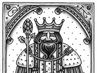 King Quaff illustration pen and ink yondr flash