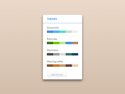 Daily UI #060 - Color Picker 060 color picker dailyui themes ui ux