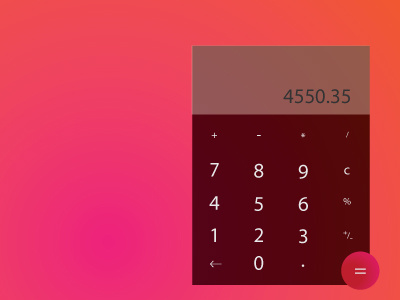 Dailyui 004 004 calculator dailyui ui