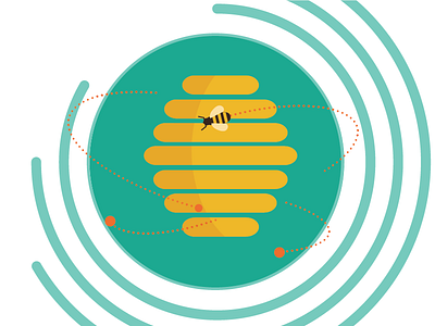 The Benefits of Bees bee illustration bees bumblebees honey infographic