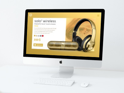 Daily UI - Day #4 Beats headphone Design Concept branding graphic design illustration logo ui ux