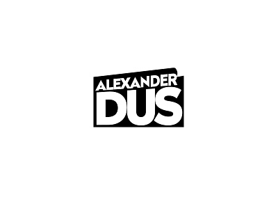 Alexnder Dus Logo about ai blog business color logo psd silver sketch video white
