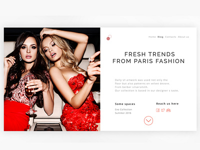 Daily UI 005 Fashion article branding fashion graphic design illustration logo ui ux