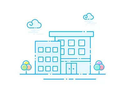 Buildings buildings icon illustration life ui