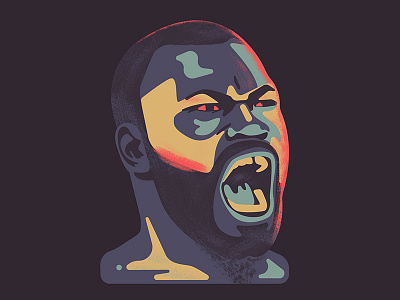 Uriah "Primetime" Hall artwork brazil brush fighter man mma portrait strong sweden ufc usa woman