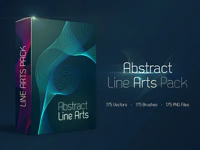 Abstract Line Arts Pack FREE abstract brush colorful eps free geometric line product resource stock vector wavy