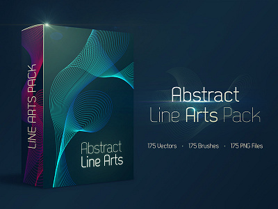 Abstract Line Arts Pack FREE abstract brush colorful eps free geometric line product resource stock vector wavy