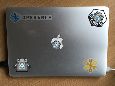 Cog Sticker Iteration chatbot cog operable robot sticker iterations