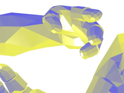 Hand sample lowpoly test