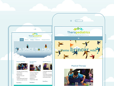 Therapediatrics - Responsive Design design graphic mobile portfolio responsive web webdesign