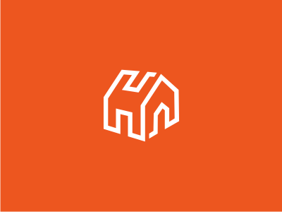 House architecture brand building h h letter home house logo property real estate structure