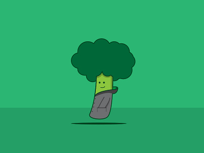 Winter Broccoli broccoli coat design doodle nature winter