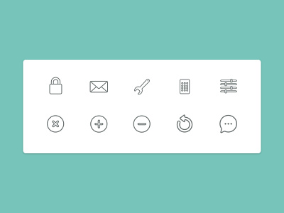 Math App Icon Sheet android app design flat icons jakt mail math sheet ui ux