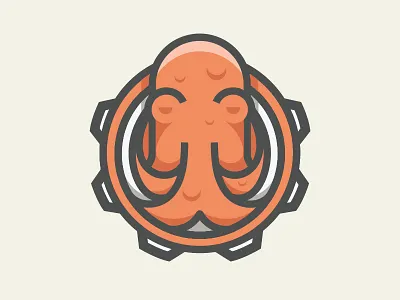 Tiny Kraken kraken logo outline