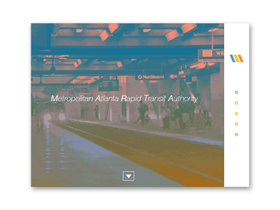MARTA website rebrand art atlanta design gif home page marta metro train web design website