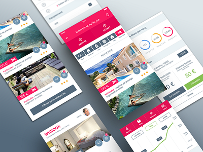 HotelTrip app application axure design hotel interface ios iphone sketch ui work