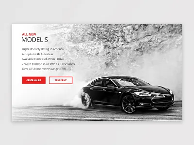 Landing Page // 003 dailyui design graphicdesign tesla ui ux