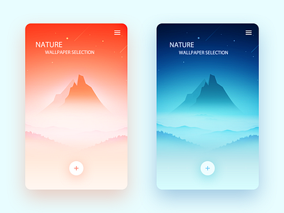 Wallpaper selection app color design ui wallpaper