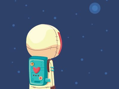 Hope astronaut character characterdesign illustration kidlit space stars vector