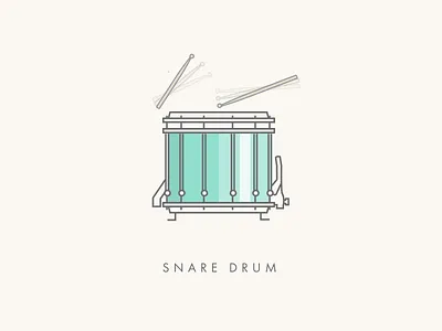 Snare Drum design drum graphic icon illustration line percussion snare