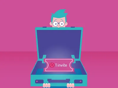 1 invite available dribbbleinvite gift goldenticket invite