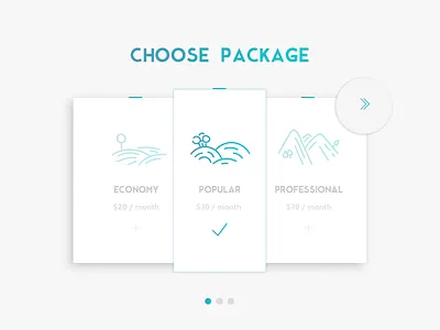 "Choose package" icons app checkout icons illustration newsletter packages ui