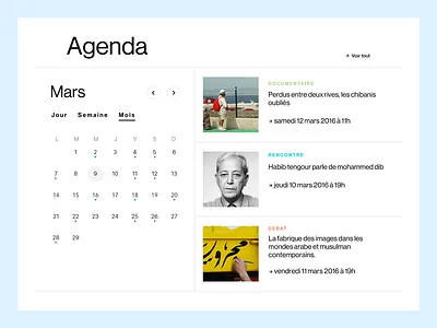 Agenda Musée agency app branding culture ios logo museum sketch svg ui ux wireframe