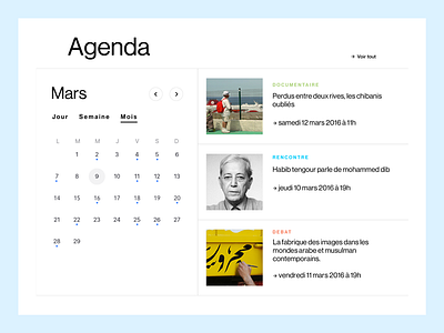 Agenda Musée agency app branding culture ios logo museum sketch svg ui ux wireframe