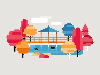 Japanese garden duck garden geometric landmark niemapa poi wroclaw wrocław