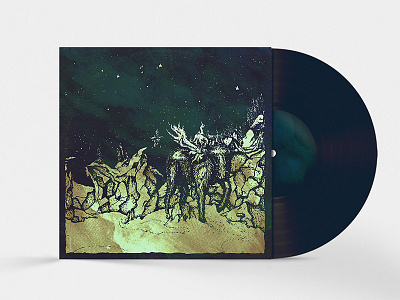 Cover art - Soothsayer cover doom dotwork fantasy lp psychedelic rock sci fi space stipling stoner