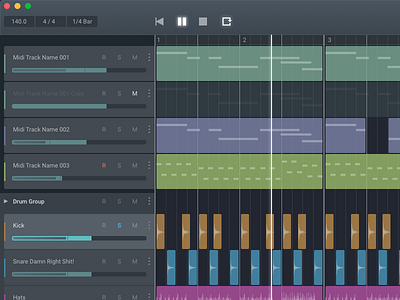 Sequencer au daw design music sketch ui vst