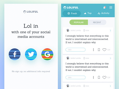 Loliful: refresh application joke lol loliful mobile social media