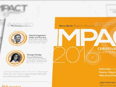 Impact Church Flyer Template flyer designs flyer psd flyer template flyer templates light loswl postcard postcard design psd flyer womens conference