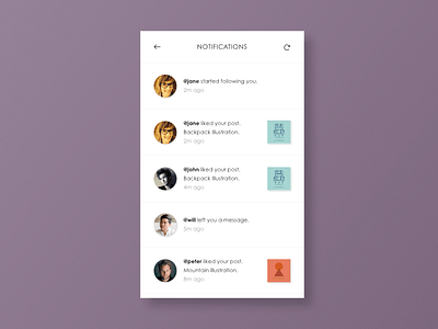 Activity Feed app concept dailyui design digital feed flat interface ui user interface ux